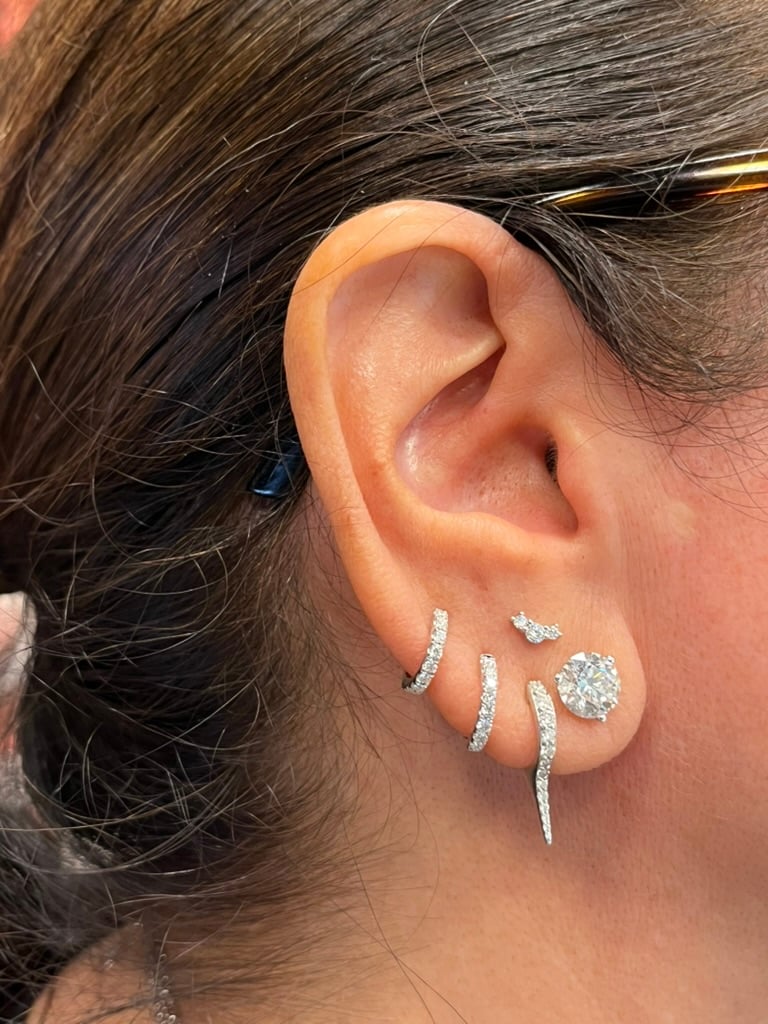 Big Stone Small Hoop – Ali Weiss Jewelry