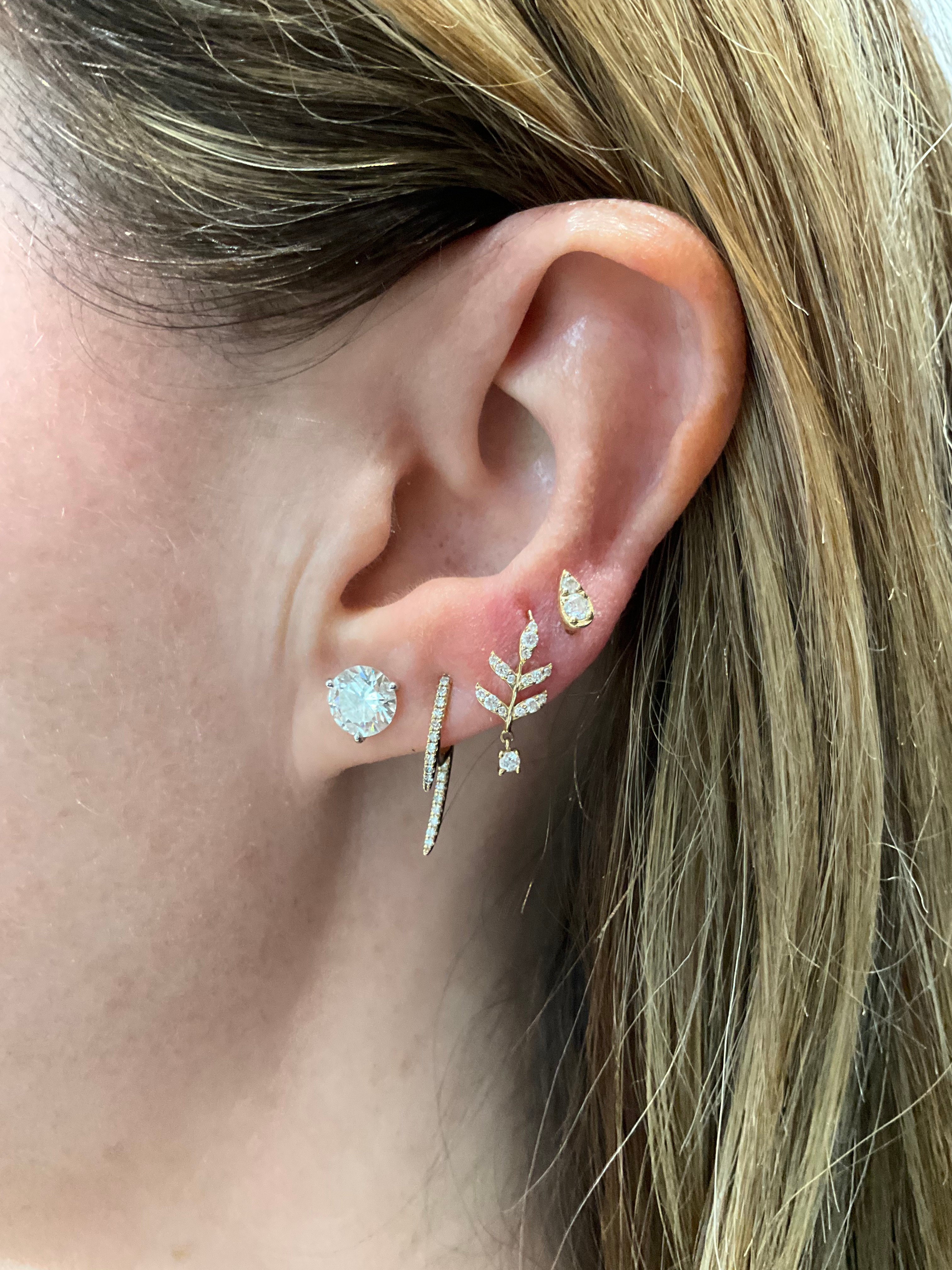Lenue 香りジュエリー☆LEAF-DEW DIAMONDS EARRINGS_ピアス Lenue 香りジュエリー☆LEAF-DEW DIAMONDS EARRINGS_ピアス ピアス