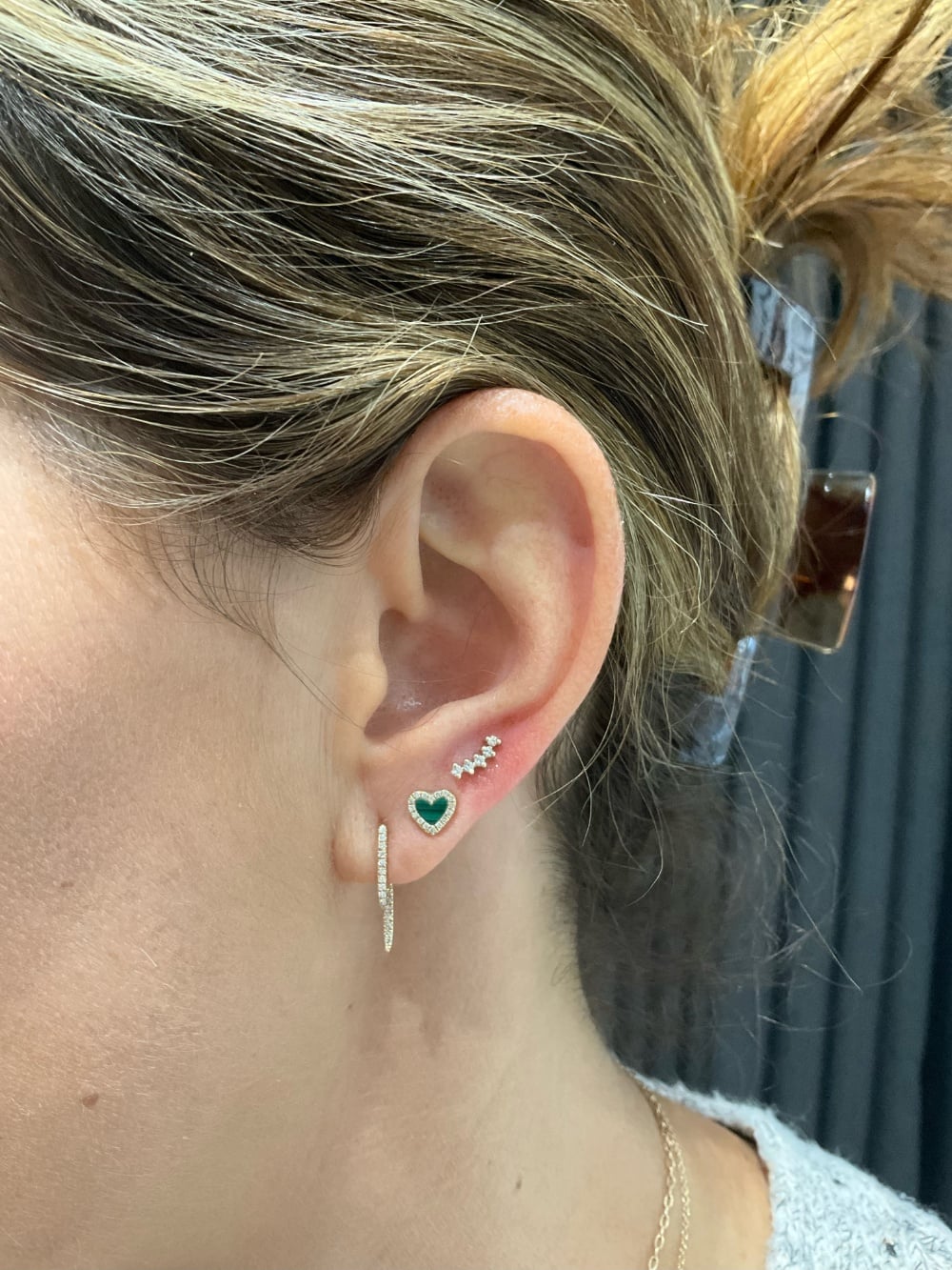 Pave Diamond Double Spike Stud – Ali Weiss Jewelry