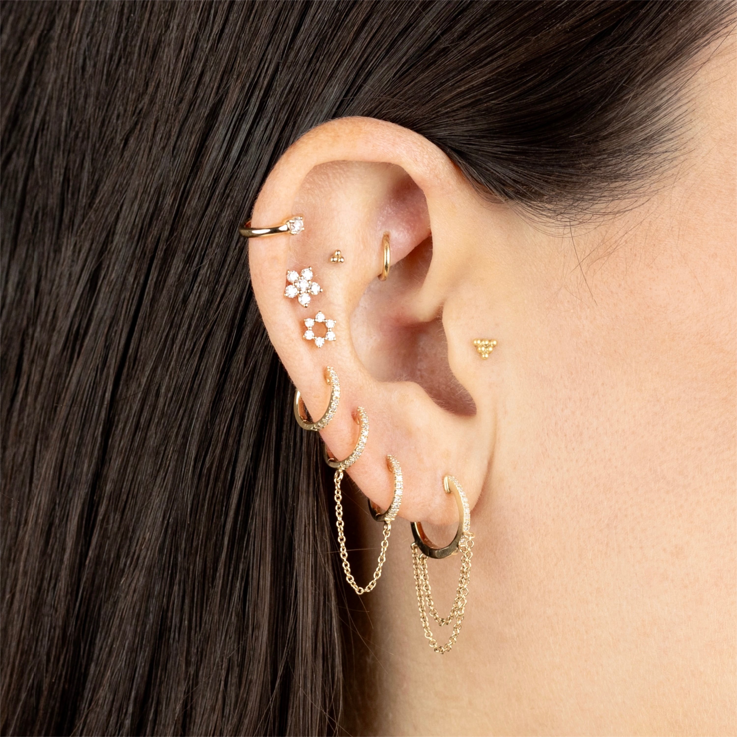Mini Diamond Star of David Stud – Ali Weiss Jewelry